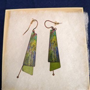 New, Never Worn Handmade Wearable Art Earrings